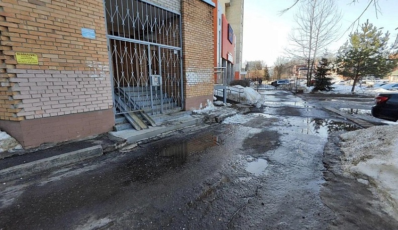 В Обнинске осушили лужу по просьбе жителя