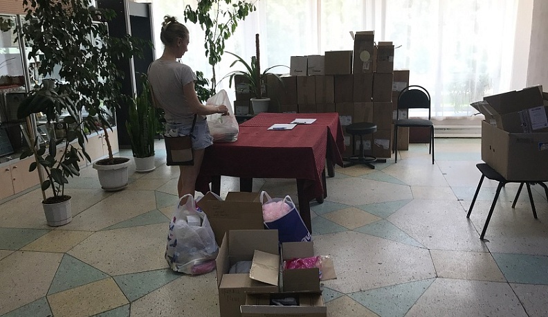 1850 кг гуманитарной помощи за прошедшую неделю собрали в Обнинске для жителей Донбасса