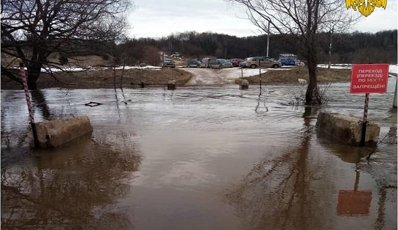 В Боровском районе из-за подтопления нарушено сообщение с деревней Аграфенино