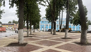 Благоустройство людиновского сквера близится к завершению