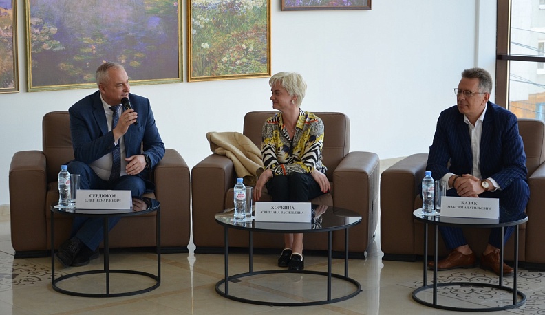 Светлана Хоркина встретилась в Калуге с юными спортсменами и студентами КГУ им. Циолковского