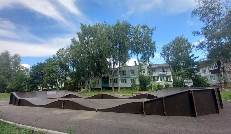 Благодаря нацпроекту «Жилье и городская среда» в Ферзиковском районе появился памп-трек
