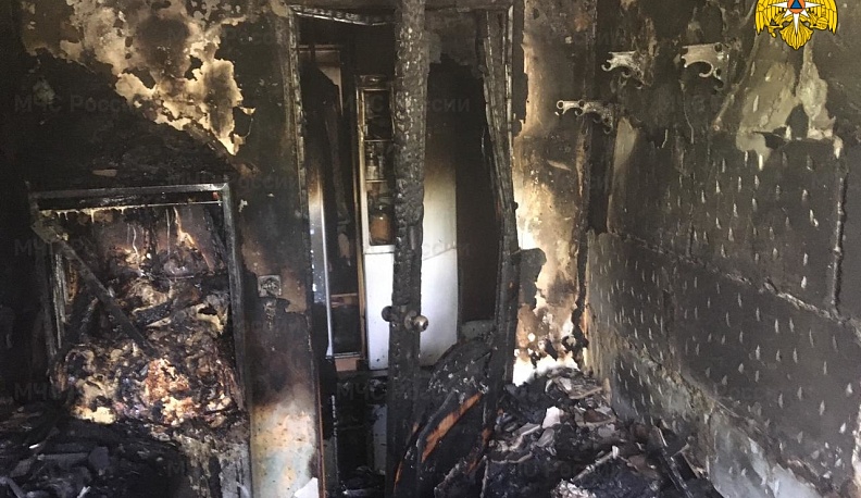 В Калуге сгорела квартира на улице Максима Горького