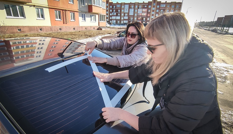 В Бабынинском районе прошёл автопробег в поддержку спецоперации на Украине