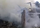 В Козельском округе загорелась баня